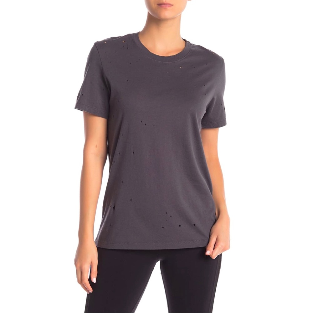 Alo Distresses T-Shirt Anthracite Size M
